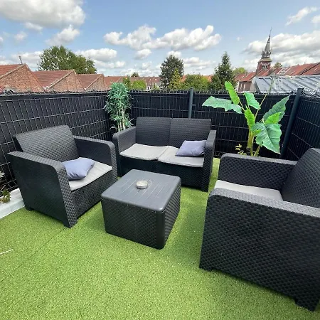 Le Roof Terrasse Bethunois - Duplex Centre - Confort Apartment